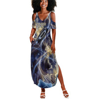 Neith Egyptian Summer Maxi Dress Goddess Mother of All Cosmic Threads