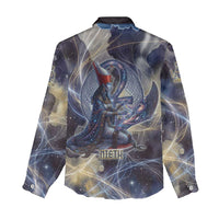 Neith Egyptian Women Casual Shirt Goddess Mother of All Cosmic Threads
