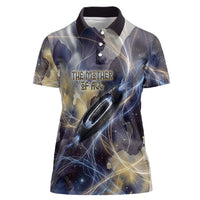 Neith Egyptian Women Polo Shirt Goddess Mother of All Cosmic Threads