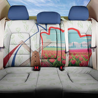 Netherlands Heritage Back Car Seat Cover with Tulips Windmill and Coat of Arms