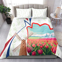 Netherlands Heritage Bedding Set with Tulips Windmill and Coat of Arms
