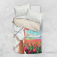 Netherlands Heritage Bedding Set with Tulips Windmill and Coat of Arms