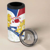 Netherlands Heritage 4 in 1 Can Cooler Tumbler with Tulips Windmill and Coat of Arms