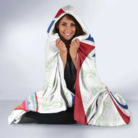 Netherlands Heritage Hooded Blanket with Tulips Windmill and Coat of Arms