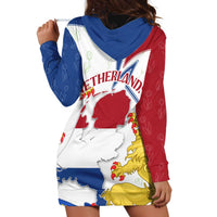 Netherlands Heritage Hoodie Dress with Tulips Windmill and Coat of Arms