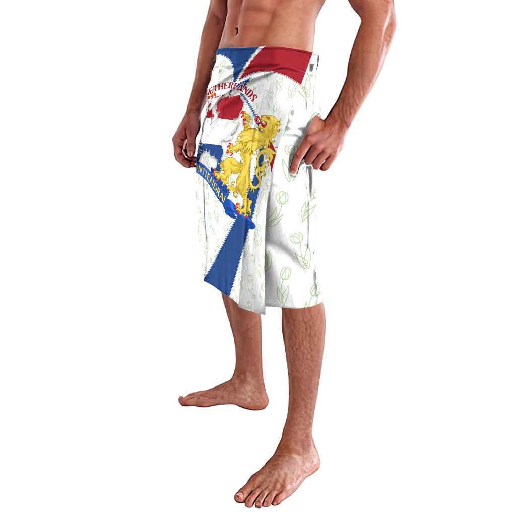 Netherlands Heritage Lavalava with Tulips Windmill and Coat of Arms