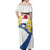 Netherlands Heritage Off Shoulder Maxi Dress with Tulips Windmill and Coat of Arms