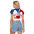 Netherlands Heritage Raglan Cropped T Shirt with Tulips Windmill and Coat of Arms