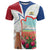 Netherlands Heritage T Shirt with Tulips Windmill and Coat of Arms