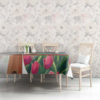 Netherlands Heritage Tablecloth with Tulips Windmill and Coat of Arms