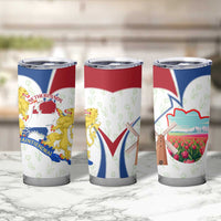 Netherlands Heritage Tumbler Cup with Tulips Windmill and Coat of Arms