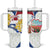 Netherlands Heritage Tumbler With Handle with Tulips Windmill and Coat of Arms
