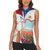 Netherlands Heritage Women Sleeveless Polo Shirt with Tulips Windmill and Coat of Arms