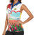 Netherlands Heritage Women Sleeveless Polo Shirt with Tulips Windmill and Coat of Arms