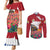 Netherlands Farm Landscape Couples Matching Mermaid Dress and Long Sleeve Button Shirt with Tractor and Tulips