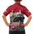 Netherlands Farm Landscape Family Matching Off The Shoulder Long Sleeve Dress and Hawaiian Shirt with Tractor and Tulips