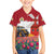 Netherlands Farm Landscape Family Matching Off The Shoulder Long Sleeve Dress and Hawaiian Shirt with Tractor and Tulips