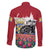 Netherlands Farm Landscape Family Matching Short Sleeve Bodycon Dress and Hawaiian Shirt with Tractor and Tulips