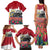 Netherlands Farm Landscape Family Matching Tank Maxi Dress and Hawaiian Shirt with Tractor and Tulips