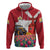 Netherlands Farm Landscape Hoodie with Tractor and Tulips