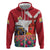 Netherlands Farm Landscape Hoodie with Tractor and Tulips