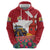 Netherlands Farm Landscape Hoodie with Tractor and Tulips