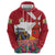 Netherlands Farm Landscape Hoodie with Tractor and Tulips