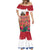 Netherlands Farm Landscape Mermaid Dress with Tractor and Tulips