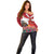 Netherlands Farm Landscape Off Shoulder Sweater with Tractor and Tulips