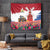 Netherlands Farm Landscape Tapestry with Tractor and Tulips