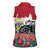 Netherlands Farm Landscape Women Sleeveless Polo Shirt with Tractor and Tulips
