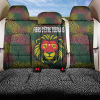 Togo Back Car Seat Cover with Red Lion Head Design and Traditional African Pattern