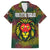 Togo Hawaiian Shirt with Red Lion Head Design and Traditional African Pattern