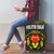Togo Luggage Cover with Red Lion Head Design and Traditional African Pattern