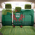 Togo Back Car Seat Cover with Red Twin Lions and Travail Liberté Patrie Slogan