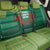 Togo Back Car Seat Cover with Red Twin Lions and Travail Liberté Patrie Slogan