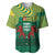 Togo Baseball Jersey with Red Twin Lions and Travail Liberté Patrie Slogan