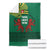Togo Blanket with Red Twin Lions and Travail Liberté Patrie Slogan