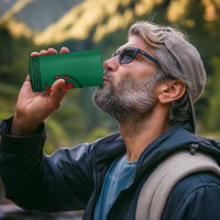 Togo 4 in 1 Can Cooler Tumbler with Red Twin Lions and Travail Liberté Patrie Slogan