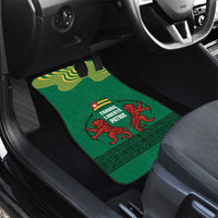 Togo Car Mats with Red Twin Lions and Travail Liberté Patrie Slogan
