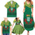 Togo Family Matching Summer Maxi Dress and Hawaiian Shirt with Red Twin Lions and Travail Liberté Patrie Slogan