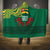 Togo Hooded Blanket with Red Twin Lions and Travail Liberté Patrie Slogan