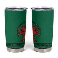 Togo Tumbler Cup with Red Twin Lions and Travail Liberté Patrie Slogan