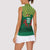 Togo Women Sleeveless Polo Shirt with Red Twin Lions and Travail Liberté Patrie Slogan