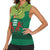 Togo Women Sleeveless Polo Shirt with Red Twin Lions and Travail Liberté Patrie Slogan