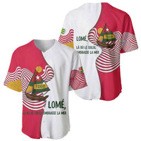 Lome Togo Baseball Jersey with Sailboat and Sunset – Where the Sun Kisses the Sea