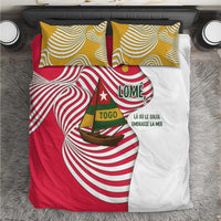 Lome Togo Bedding Set with Sailboat and Sunset – Where the Sun Kisses the Sea