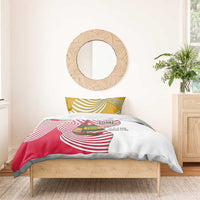 Lome Togo Bedding Set with Sailboat and Sunset – Where the Sun Kisses the Sea