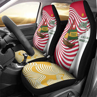 Lome Togo Car Seat Cover with Sailboat and Sunset – Where the Sun Kisses the Sea