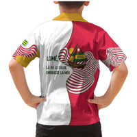 Lome Togo Family Matching Mermaid Dress and Hawaiian Shirt with Sailboat and Sunset – Where the Sun Kisses the Sea